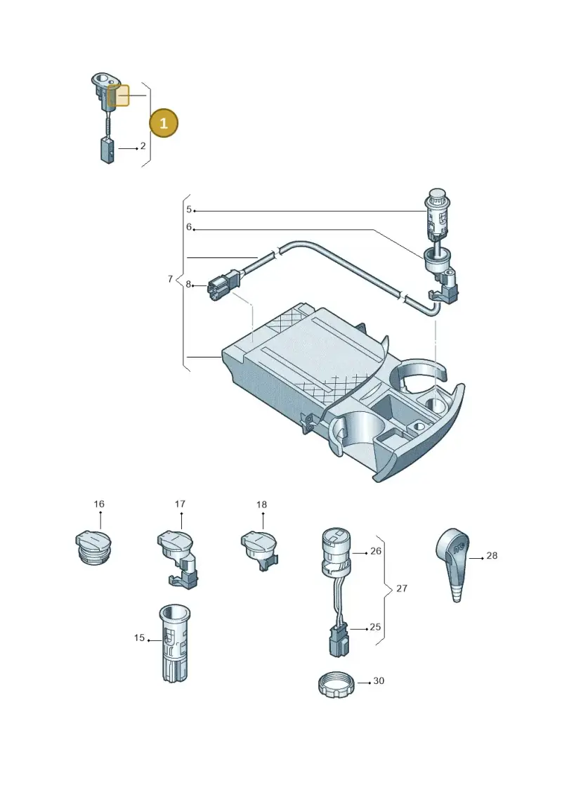 3B0919238C — Volkswagen Transp. caravelle (2009-2011) diagram 410919200, position 1
