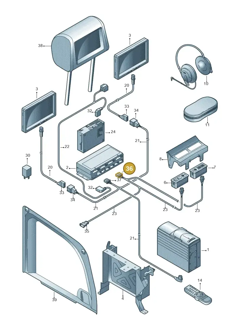 3B0919754 — Audi A8/S8/qu. lang    08> (2007-) diagram 291088360, position 36