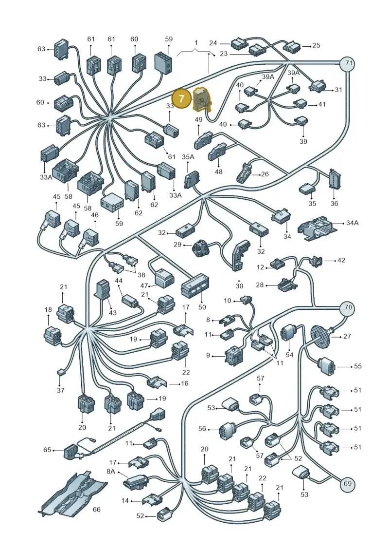 3B0919754 — Volkswagen Transp. caravelle (2008-2009) diagram 410971810, position 7