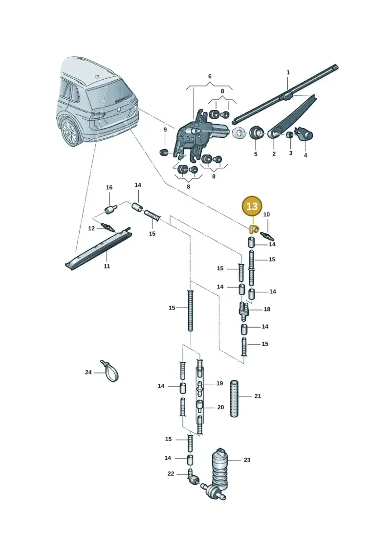 3B0955875A — Skoda Kodiaq (2017-2022) diagram 30d955200, position 13