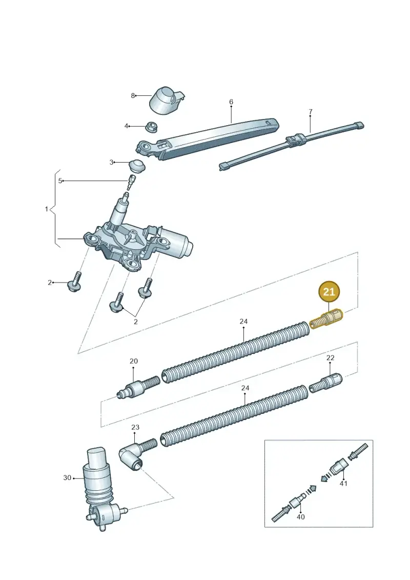 3B0955875A — Skoda Yeti (2013-2017) diagram 632955300, position 21