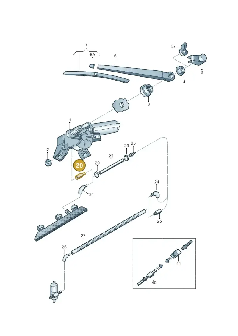 3B0955875A — Skoda Rapid (2012-2022) diagram 663955300, position 20