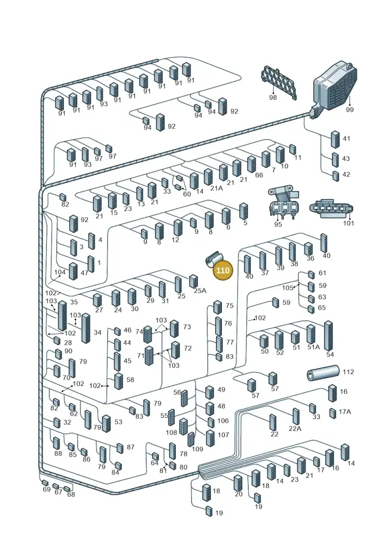 3B0971790 — Skoda SUPERB                 02> (2001-) diagram 265971850, position 110
