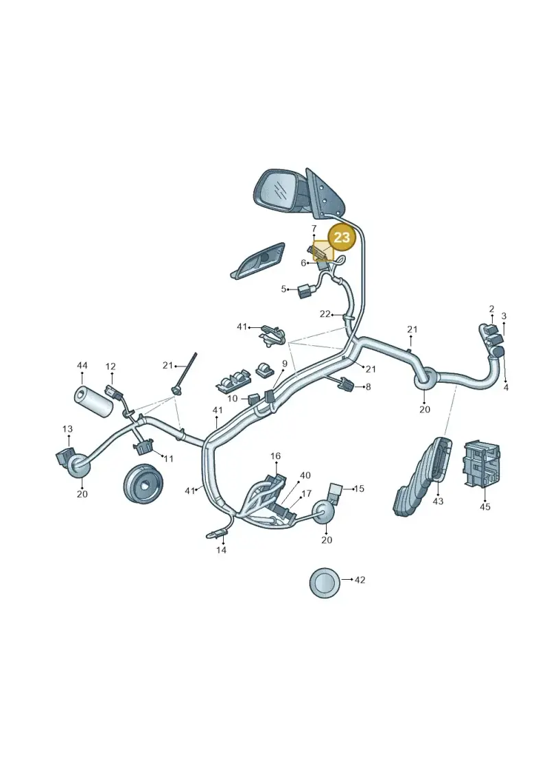 3B0971790 — Skoda Octavia ambiente (2008-2013) diagram 663972350, position 23