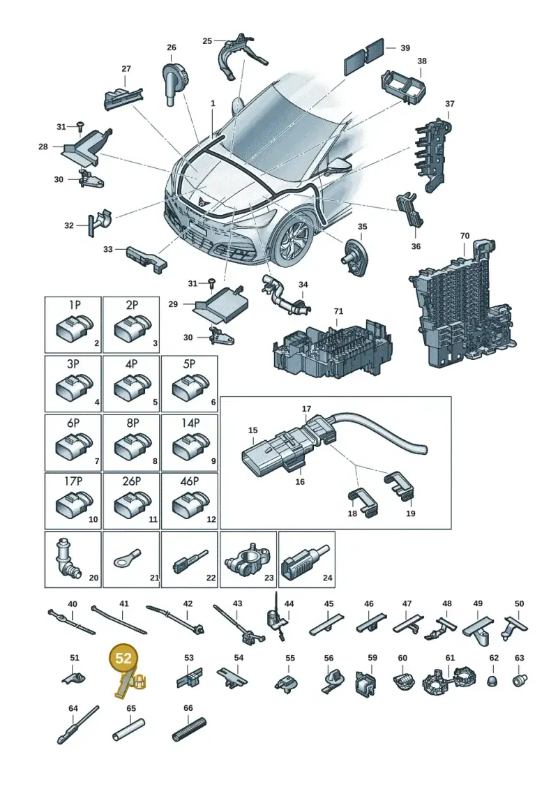 3B0971848E — SEAT CUPRA Tavascan (2023-) diagram 20h971080, position 52