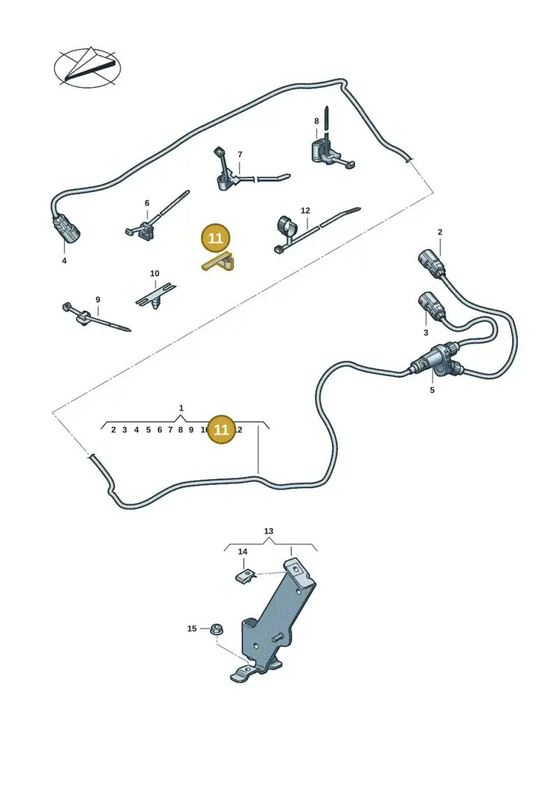 3B0971848E — Audi A8 (2017-2025) diagram 838970025, position 11