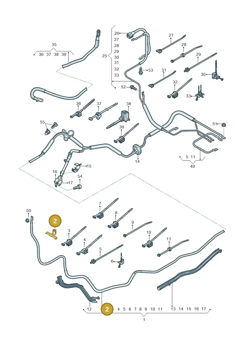 3B0971848E — Audi A8 (2017-2025) diagram 838972020, position 2