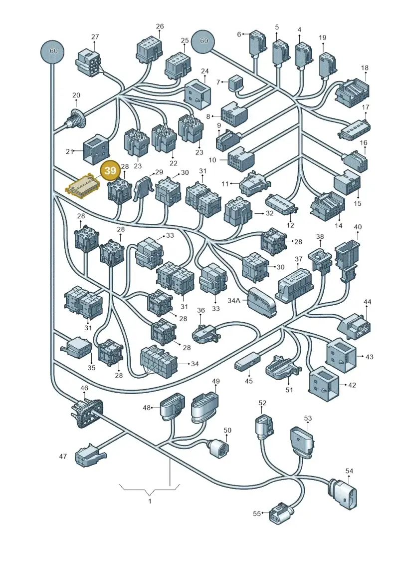 3B0972706 — Volkswagen Transp. caravelle (2011-2015) diagram 679971810, position 39
