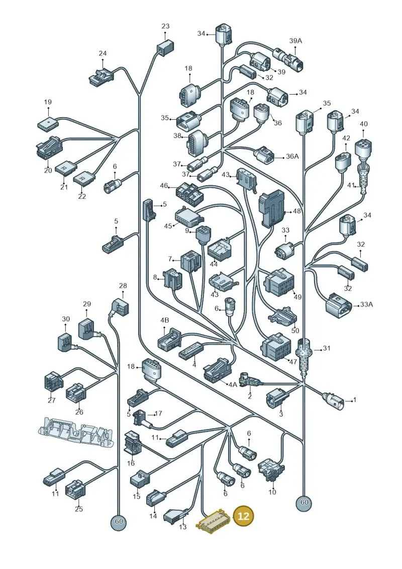 3B0972707 — Audi R8                08> (2007-) diagram 618971830, position 12