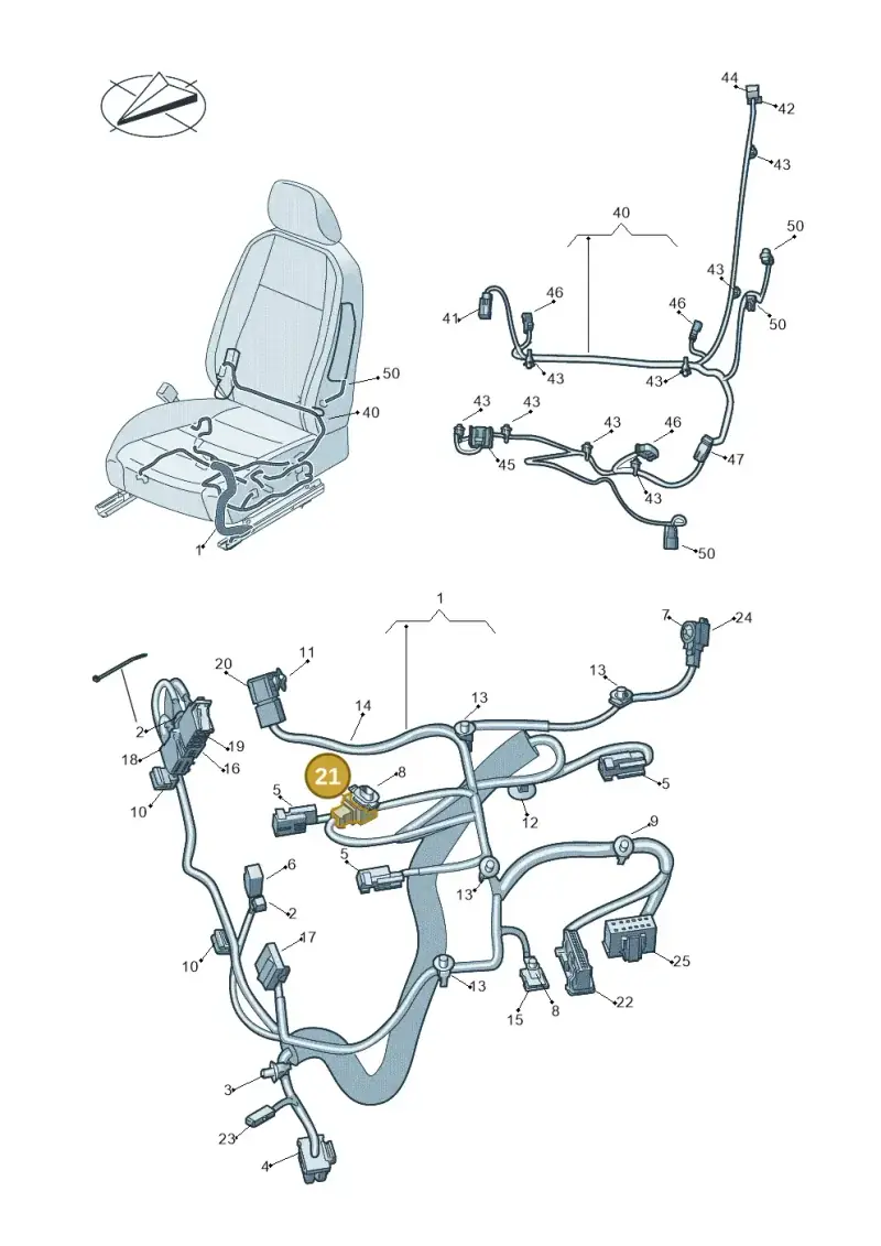 3B0972734 — Volkswagen Amarok twin cab (2022-) diagram 793972270, position 21