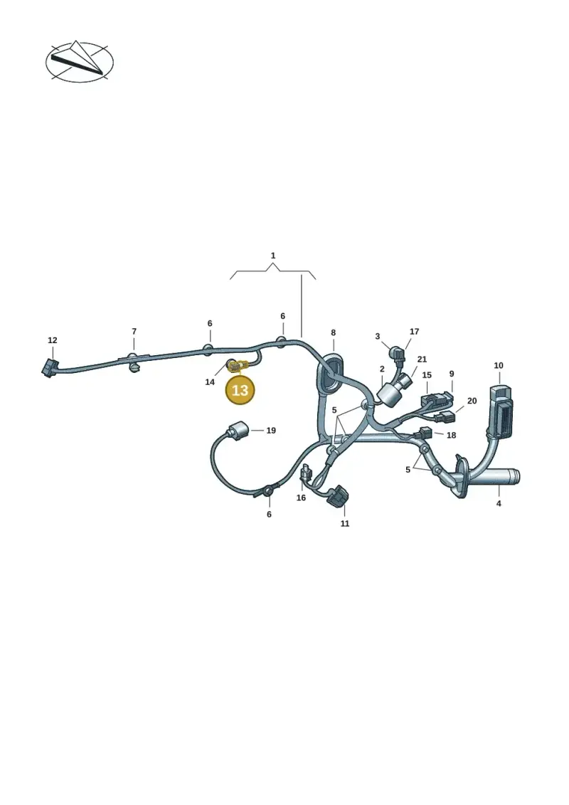 3B0972734 — Volkswagen Multivan (2021-) diagram 7t0972300, position 13