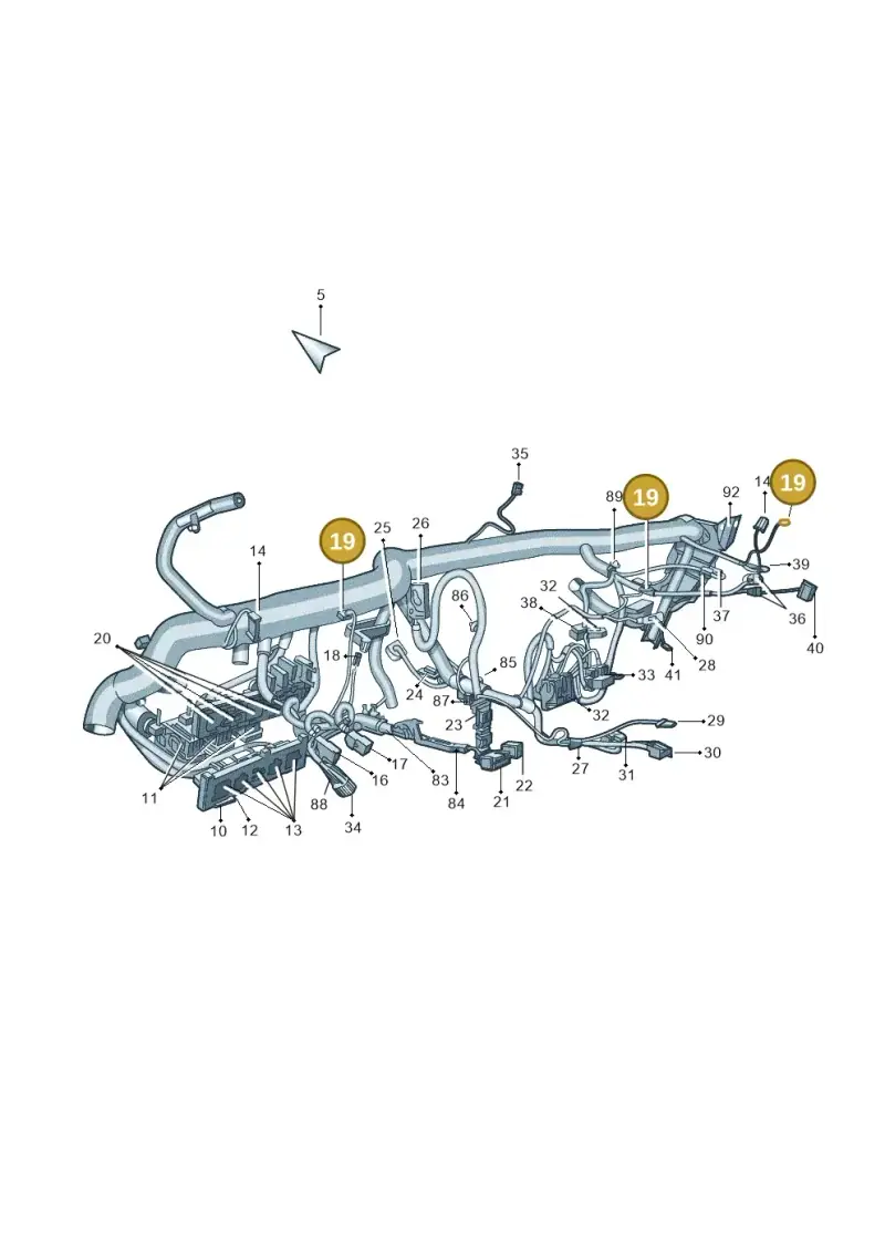 3B0973115A — Skoda Superb (2013-2015) diagram 632971870, position 19