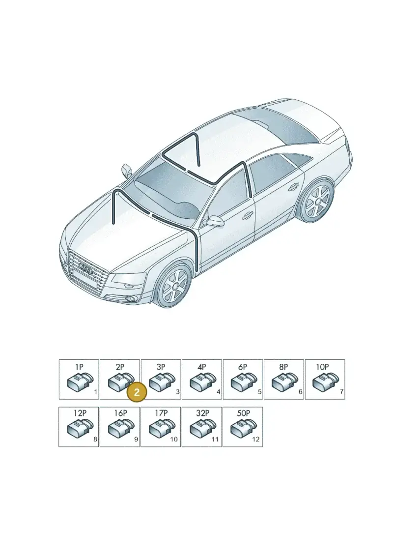 3B0973115A — Audi A8 (2013-2018) diagram 771971820, position 2