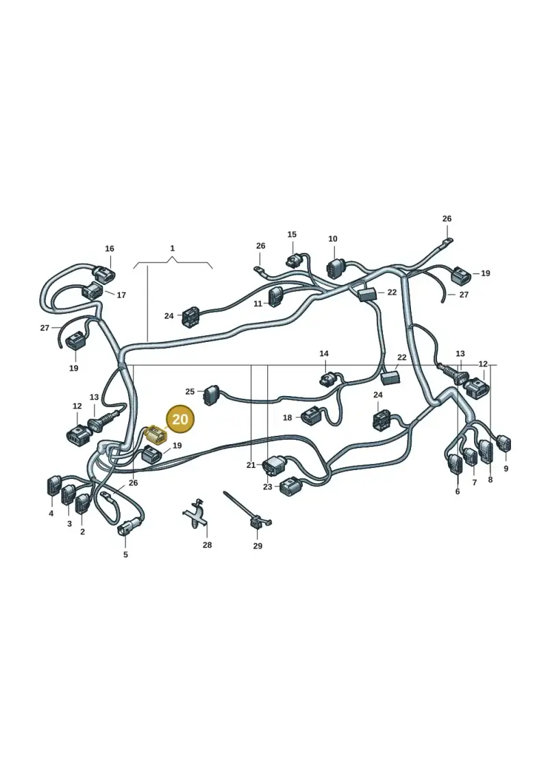 3B0973752A — Audi RS e-tron GT (2020-2025) diagram 4j1971150, position 20
