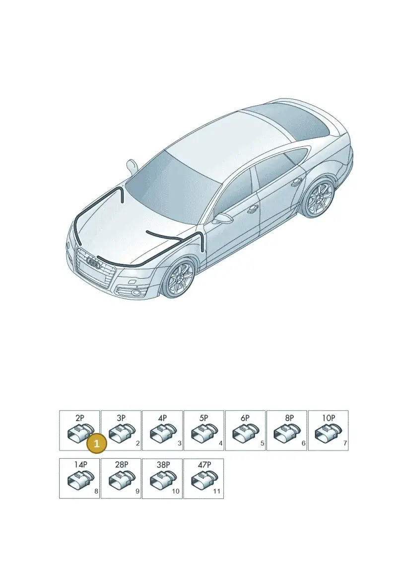3B0973752A — Audi A7 Sportback (2014-2018) diagram 788971810, position 1