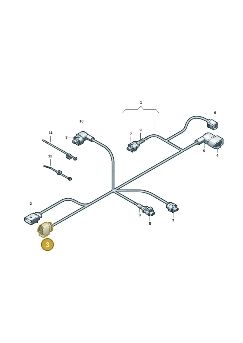 3B0973813 — Volkswagen Amarok twin cab (2022-) diagram 439971018, position 3
