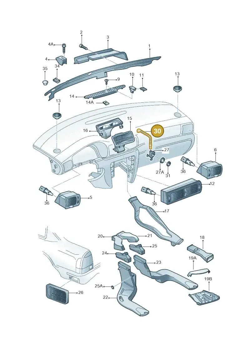 3B1816311 — Volkswagen PASSAT LINGYU     "CN."06> (2005-) diagram 494819300, position 30