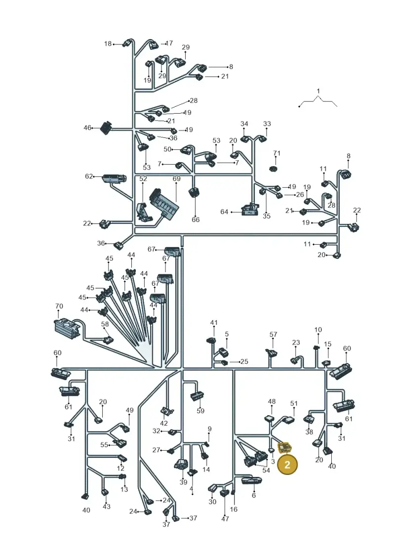 3B7035444A — Volkswagen Up! 1.0 TSI (2013-2017) diagram 559971800, position 2