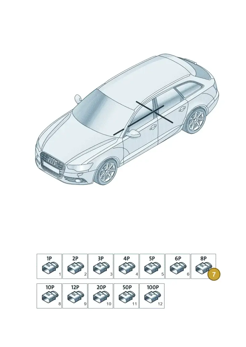 3B7035444A — Audi RS6 Avant (2013-2018) diagram 758971820, position 7