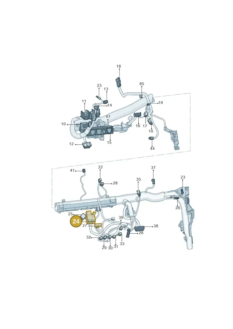 3B7035444A — Skoda Yeti (2013-2017) diagram 767971870, position 24