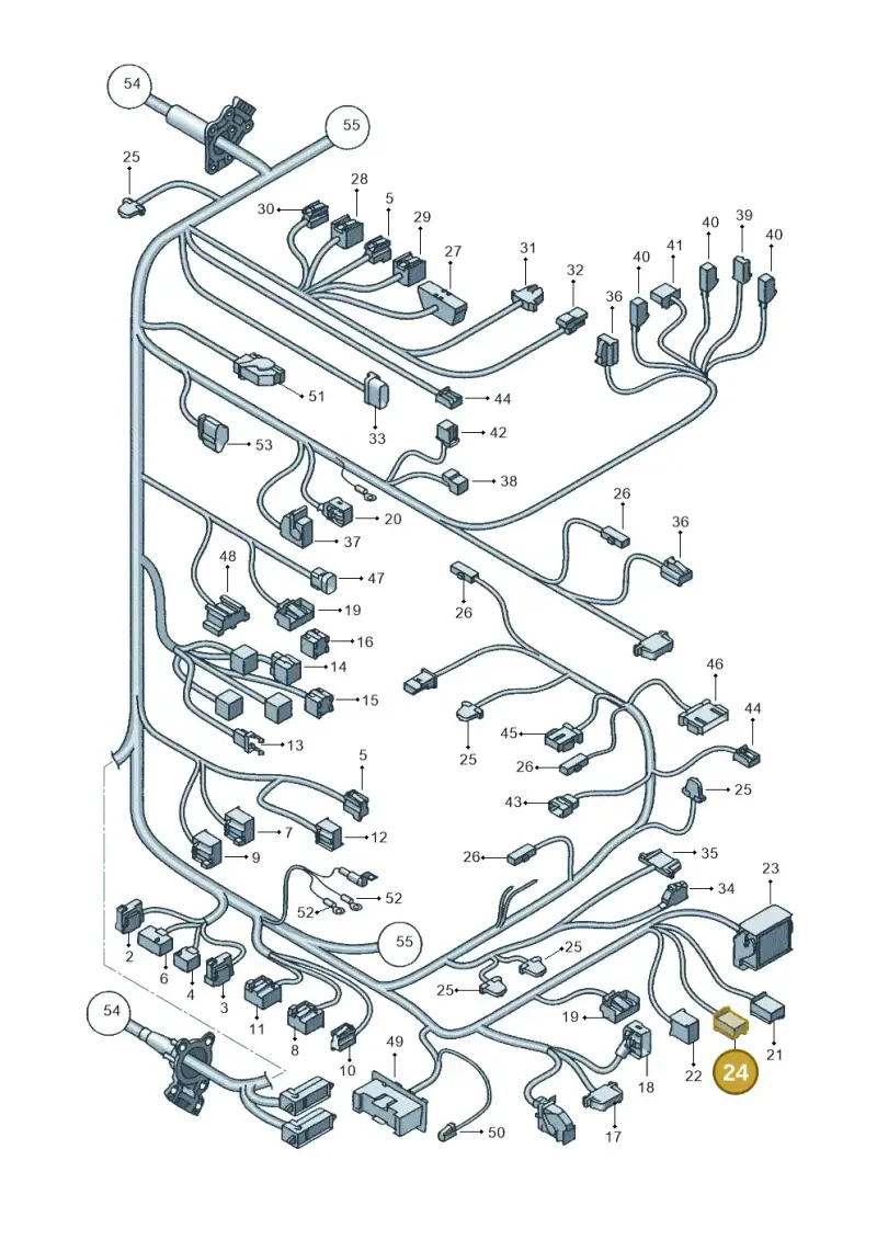 3B7035447A — SEAT Altea XL (2013-) diagram 418971840, position 24