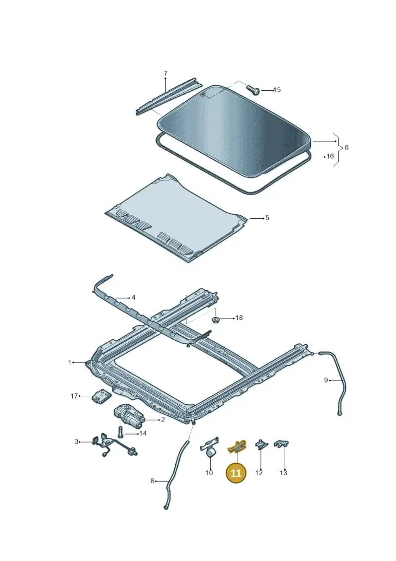 3B7877237 — Volkswagen Lavida XR (2023-) diagram 427877050, position 11