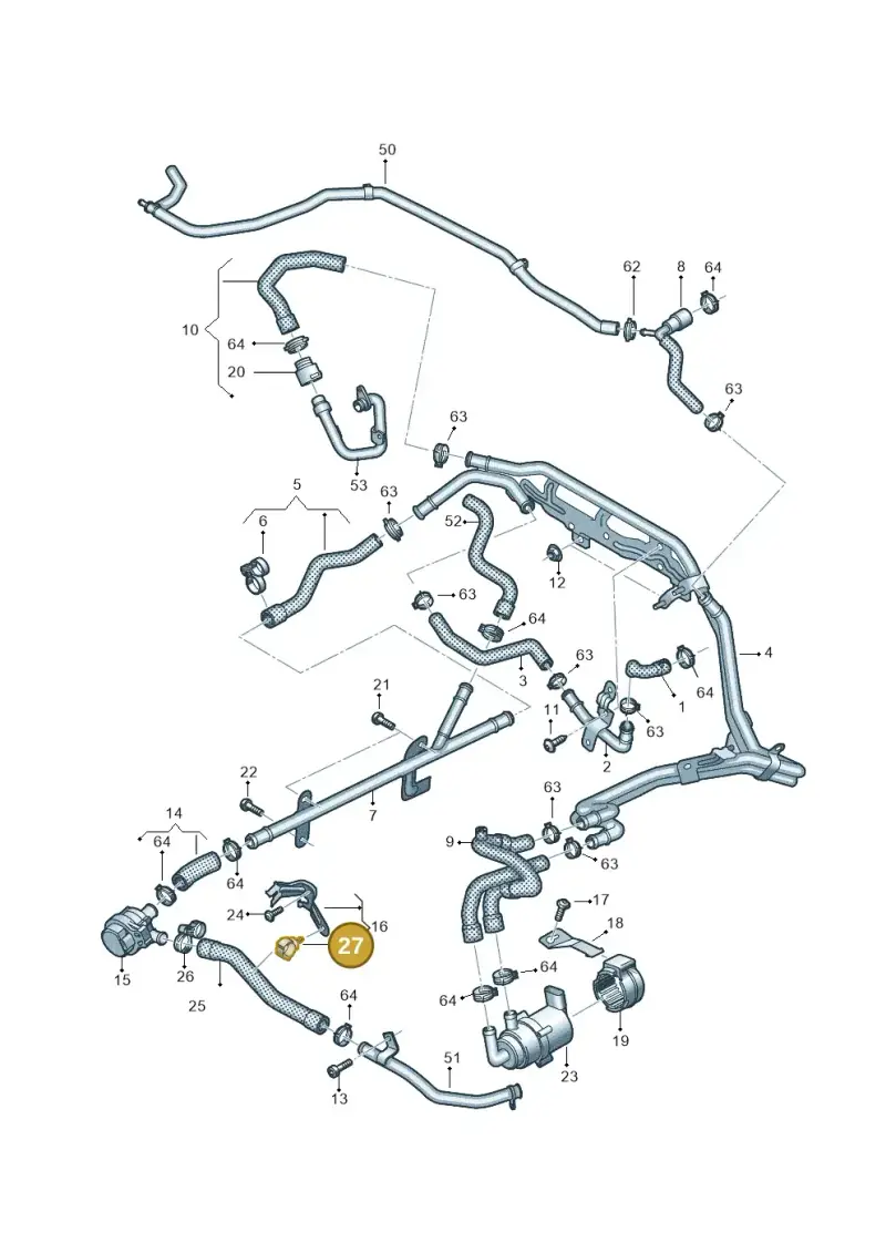 3C0121093D — Volkswagen Amarok twin cab (2022-) diagram 894121530, position 27