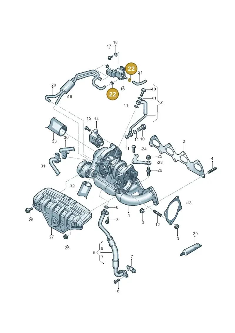 3C0131483 — Volkswagen Beetle (2016-2019) diagram 789145510, position 22