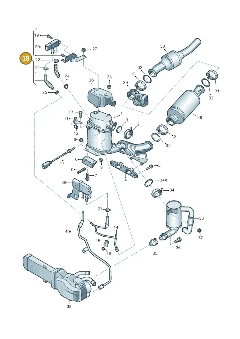 3C0131552Q — Volkswagen New beetle (2011-2016) diagram 646253630, position 18