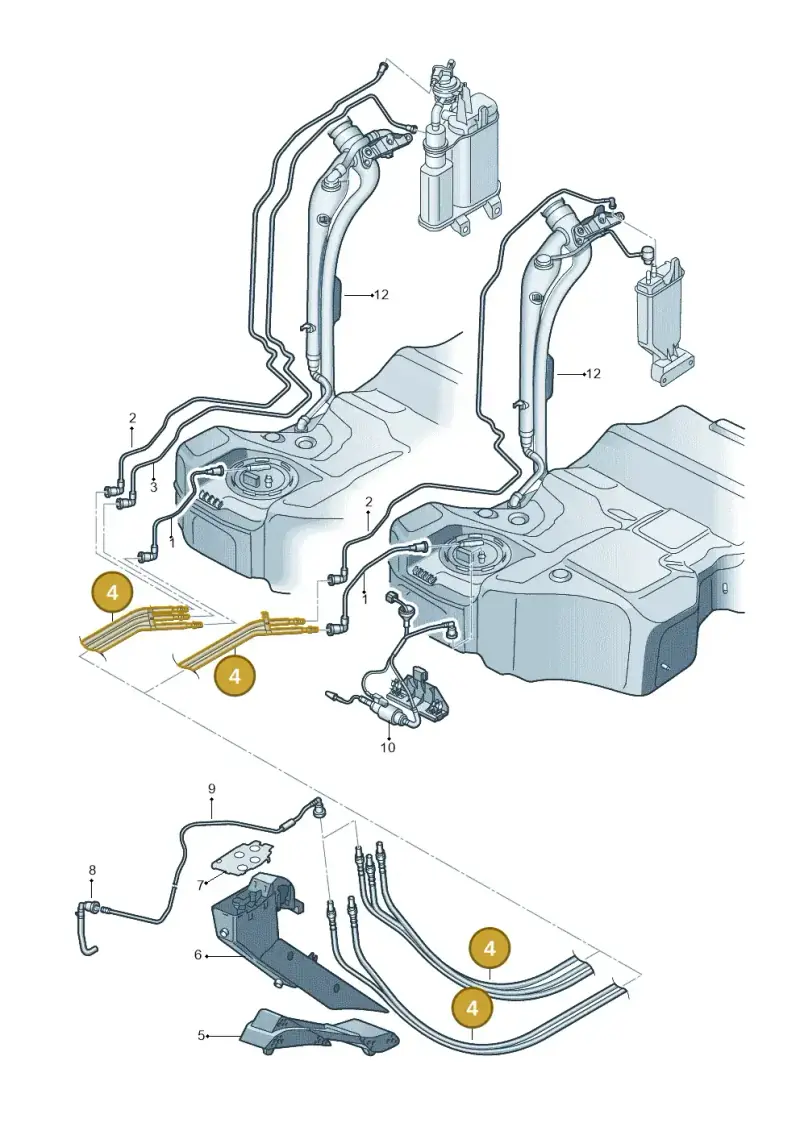 3C0200059S — Volkswagen Passat CC (2008-2012) diagram 460201400, position 4