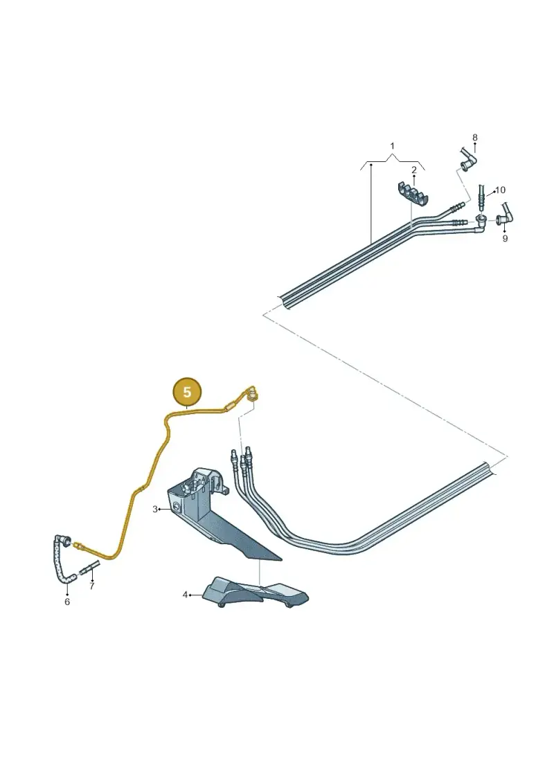 3C0201418B — Volkswagen Passat CC (2011-2016) diagram 737201150, position 5