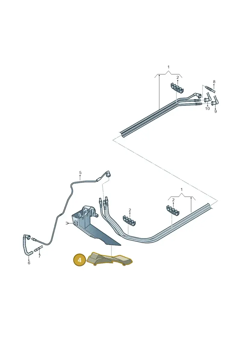 3C0201958A — Volkswagen Passat saloon (2010-2015) diagram 702201100, position 4
