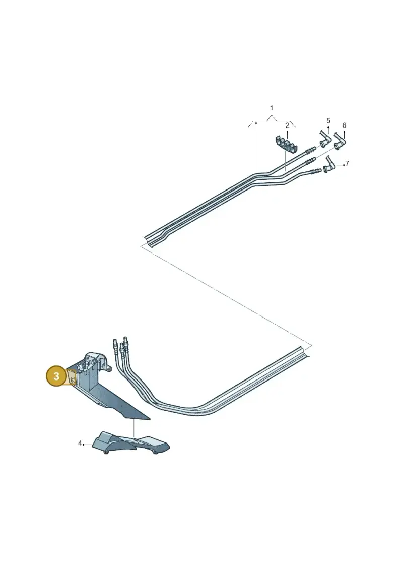 3C0201961B — Volkswagen Passat CC (2011-2016) diagram 737201170, position 3