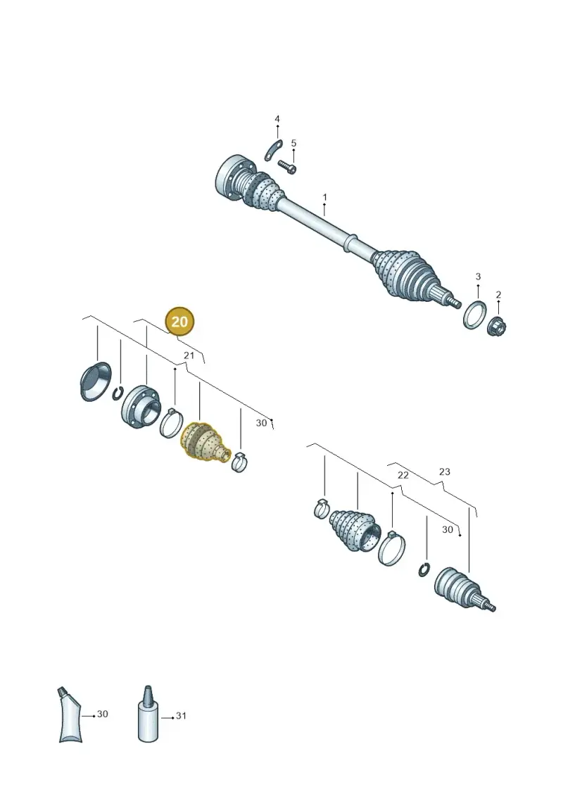 3C0498103M — Volkswagen Ameo 1,0 (2016-2020) diagram 883407600, position 20