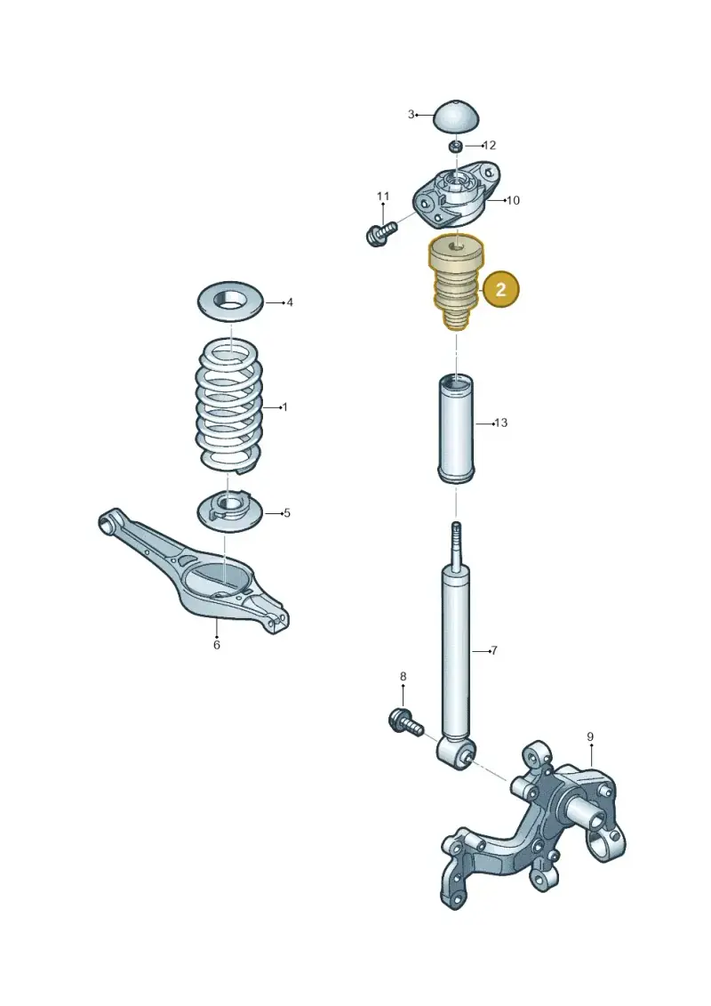 3C0511359 — Volkswagen Beetle (2016-2019) diagram 854511001, position 2