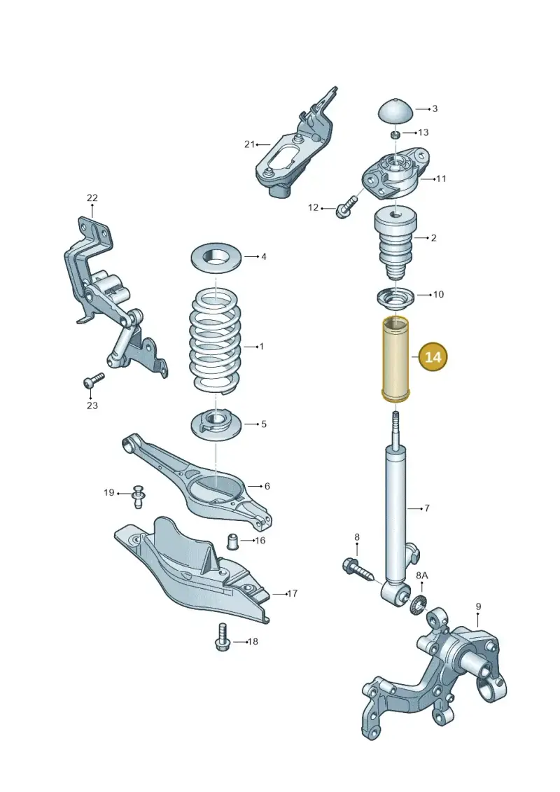 3C0513425 — Volkswagen Sharan BlueMotion (2015-2022) diagram 645511100, position 14