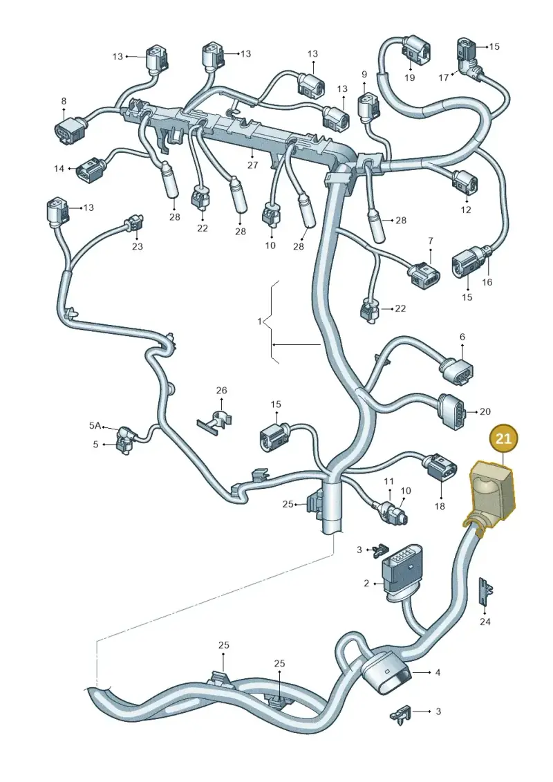 3C0906379 — Audi TTS (2014-2023) diagram 745971100, position 21