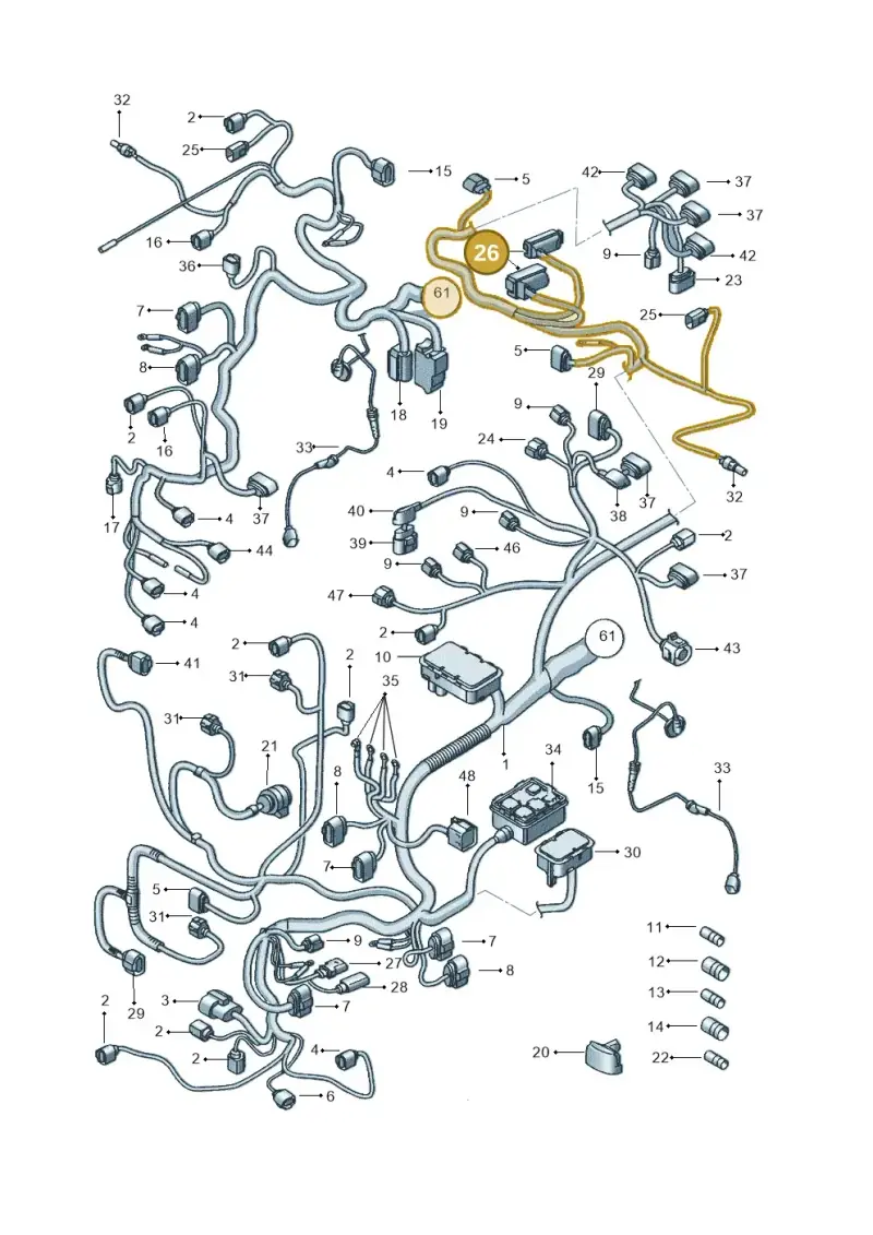 3C0906385 — SEAT Altea XL (2013-) diagram 498971820, position 26