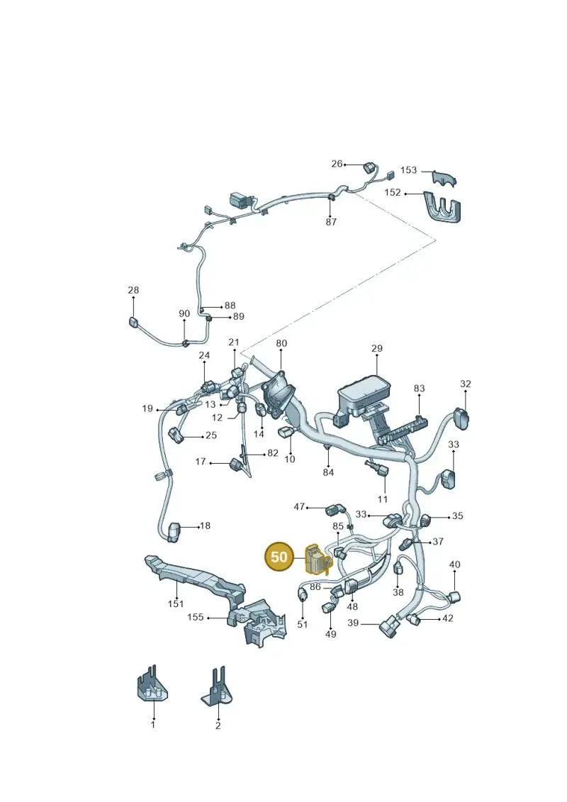 3C0906385 — Skoda Yeti (2013-2017) diagram 767971810, position 50