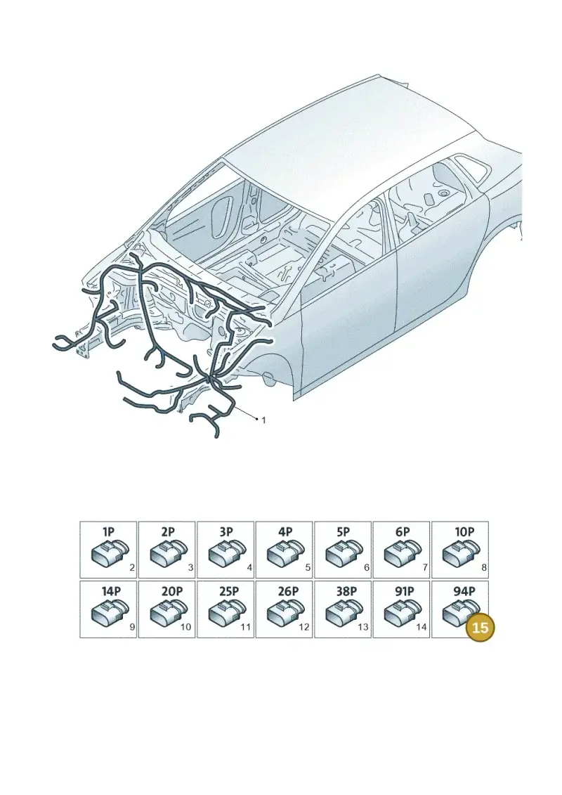 3C0906385 — Volkswagen Polo (2017-2025) diagram 837971800, position 15