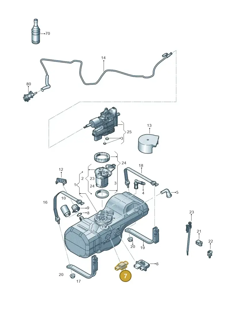3C0906651 — Volkswagen Crafter 35 panel (2011-2016) diagram 483201120, position 7