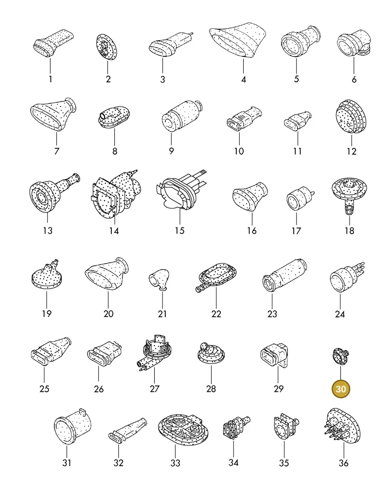 3C0927905B — Volkswagen 1J0 platform diagram 198976000, position 30