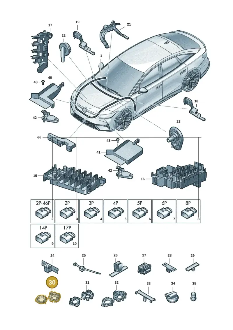 3C0971260A — Volkswagen ID.7 Limousine Pro (2023-) diagram 14b971800, position 30