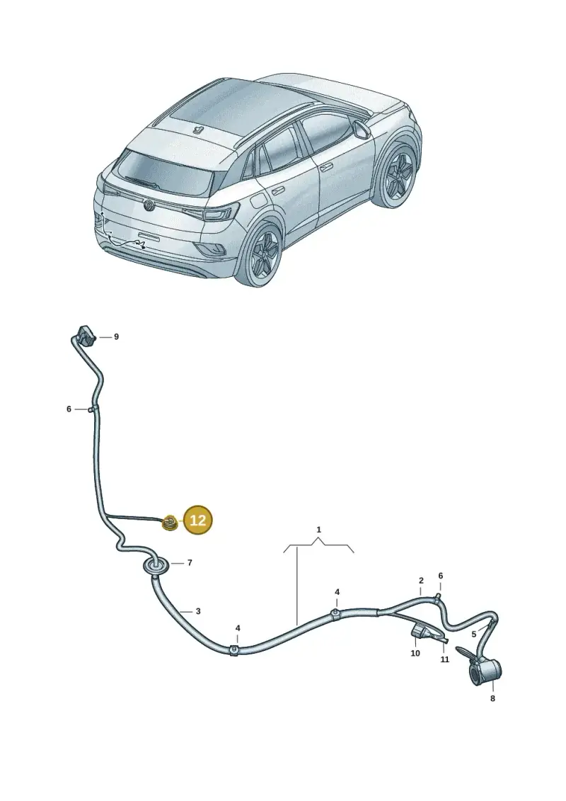 3C0971260C — Volkswagen ID.4 Pro (2020-2023) diagram 11a972087, position 12