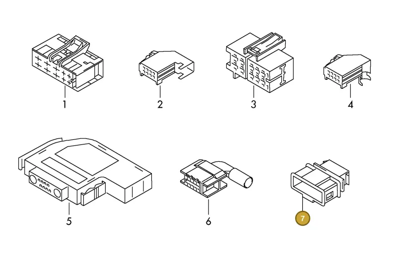 3C0972735 — Volkswagen 1J0 platform diagram 198971410, position 7