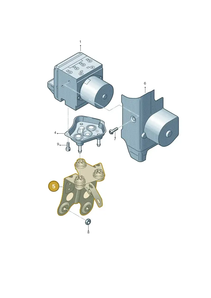 3C1614235B — Volkswagen Passat CC (2008-2012) diagram 460614100, position 5