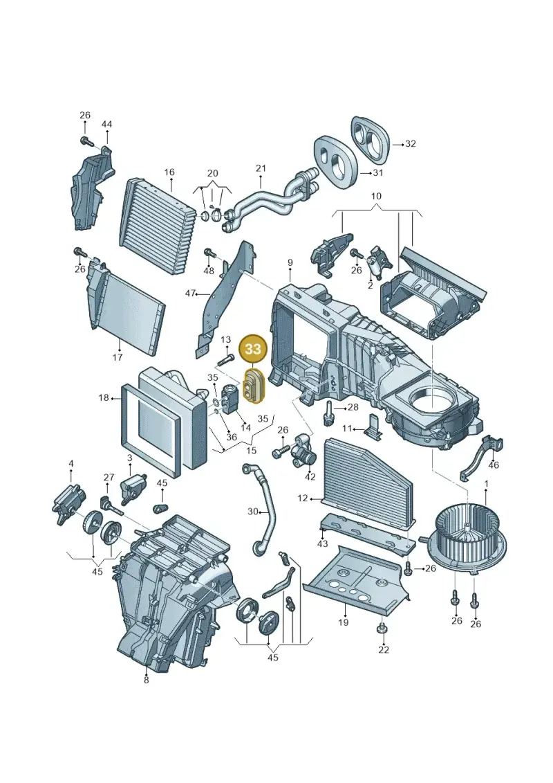 3C1820061 — Volkswagen Tiguan 4Motion (2011-2018) diagram 649820110, position 33