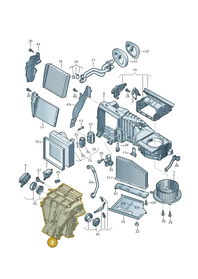 3C1898353H — Volkswagen Passat estate (2008-2011) diagram 649820110, position 8