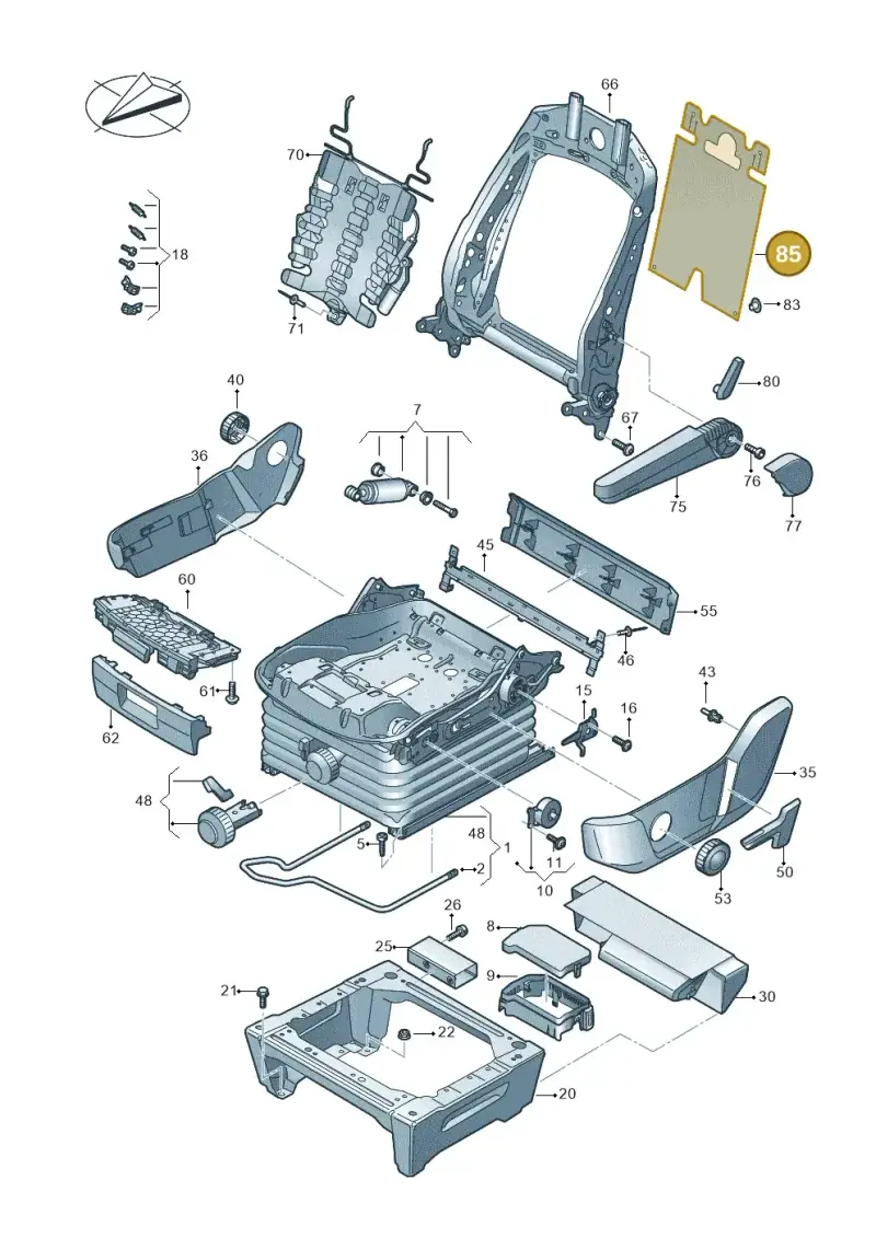 3C8881989 — Volkswagen MAN TGE 55 (2016-2021) diagram 806881080, position 85