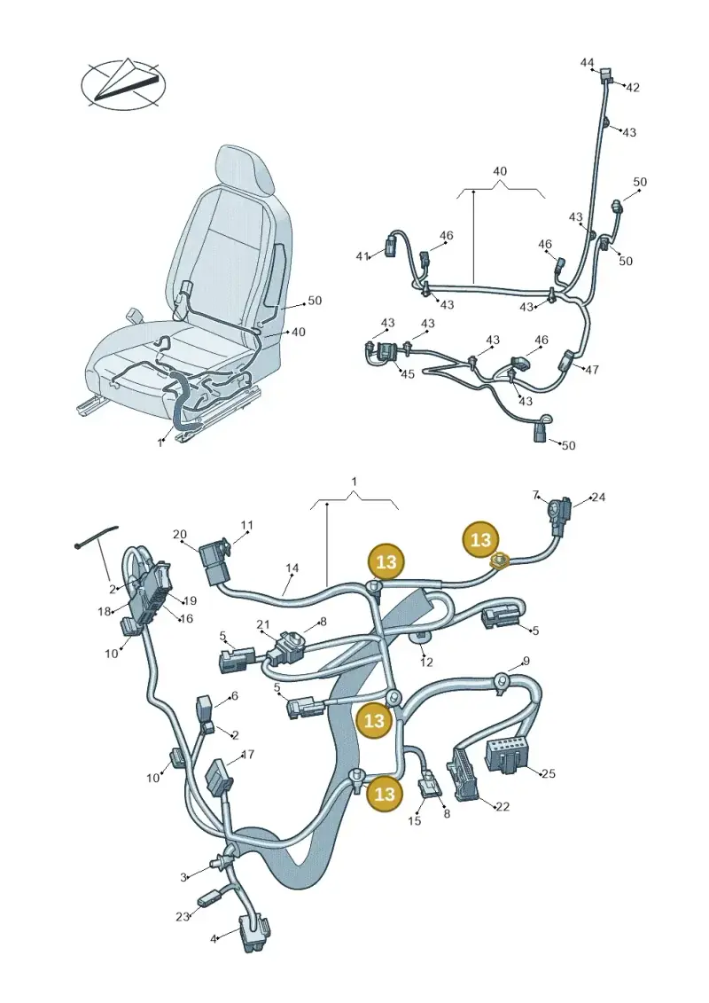3C8971850 — Volkswagen Amarok twin cab (2022-) diagram 793972270, position 13